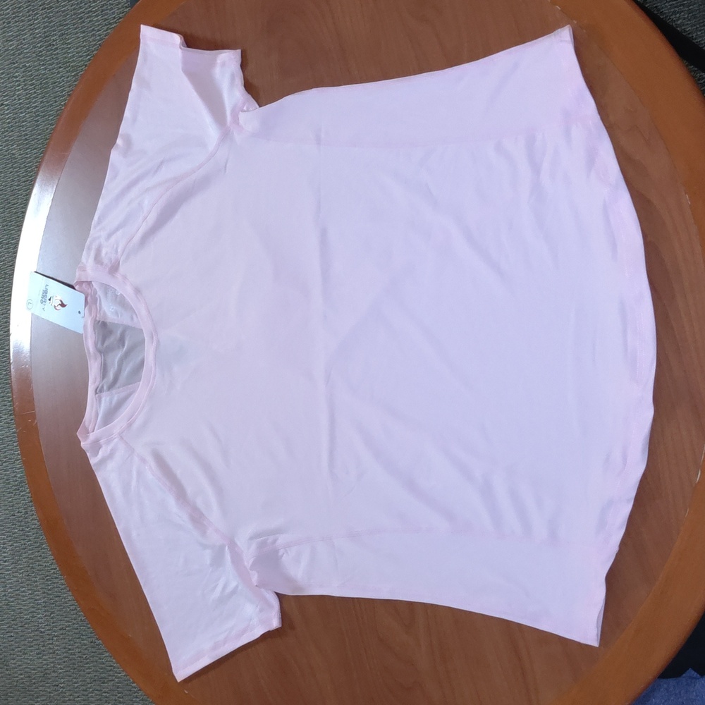 Liberty Pro Polyester Spandex Peach T-Shirt Performance Size L NWT